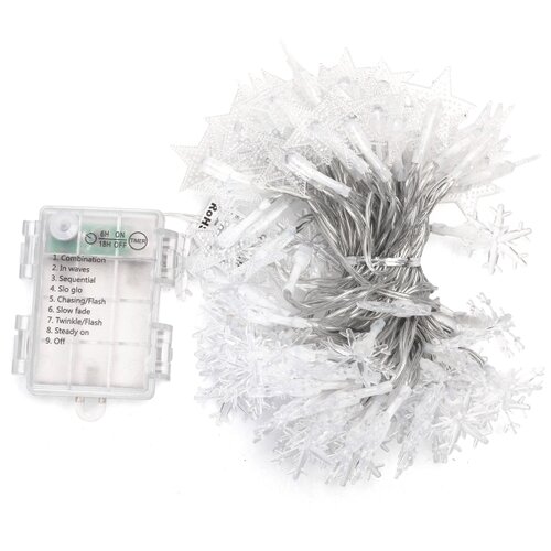 Aigostar led spoljni niz 100xLED/8 funkcija 3xAA 10 m IP44 hladna bela Slike