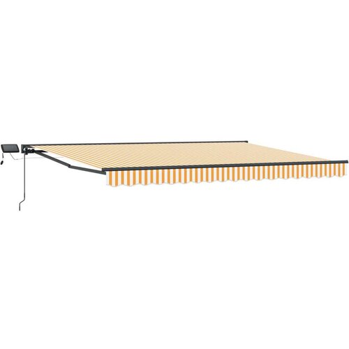  Ročno senčilo s LED-ji Rumena in Bela 4 &times; 3,5 m, (5000204755) Cene