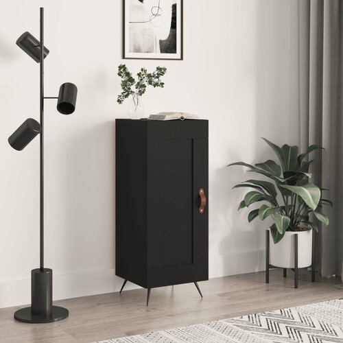  Komoda crna 34,5 x 34 x 90 cm od konstruiranog drva Slike