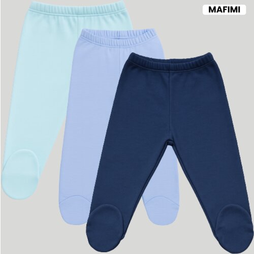 Mafimi Pamučne Pantalonice sa stopicom set od 3 - aqva/ plava/ teget Cene