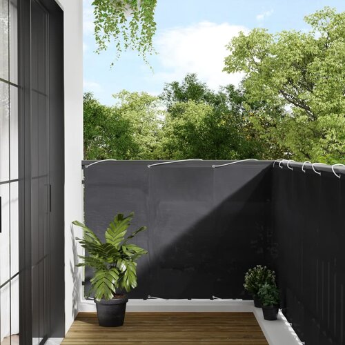VidaXL Balkonski zaslon antracit 120 x 800 cm 100 % poliester Oxford Slike