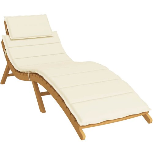  Jastuk za ležaljku krem 186x58x4 cm od tkanine Oxford Slike