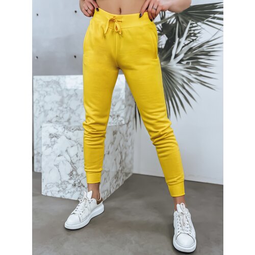DStreet Women's sweatpants FITS yellow z Slike