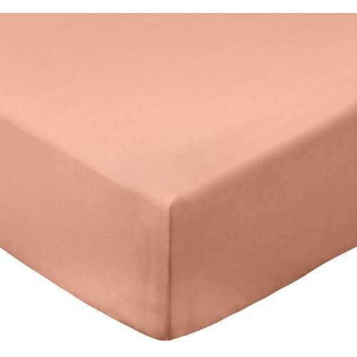 Bianca Plahta s gumom od pamučnog perkala boja terakote 185x200 cm Cotton Percale &amp;ndash; Slike