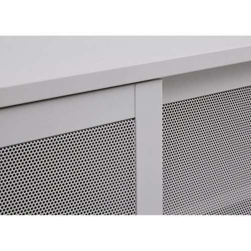 Unique Furniture Bela kovinska TV omarica 160x55 cm Veep &amp;ndash; Slike