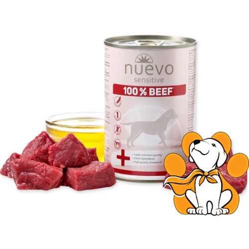 Nuevo sensitive Monoprotein Grain Free Beef 400g, Vlažna Hrana Sa Govedinom Slike