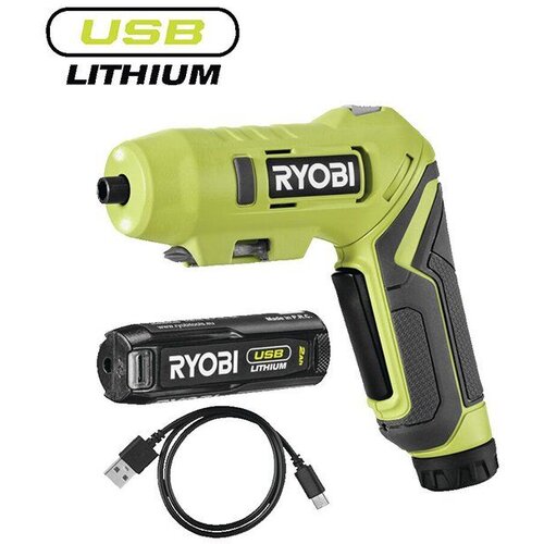 Ryobi Kompaktni bežični okretni odvijač USB Lithium™ 4V (2,0 Ah) ( RSDP4-120G ) Slike