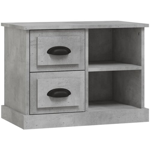 Maison Chic Nočna omarica - Nočna miza betonsko siva 60x35,5x45 cm, (21687850) Slike