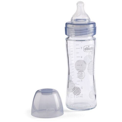 Olimp Sport Chicco staklena flašica 240ML silkon Siva Cene