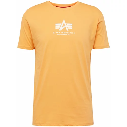 Alpha Industries Majica oranžna / bela