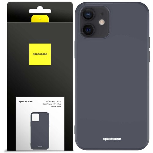 Spacecase SILIKONSKI OVITEK ZA IPHONE 12 12 PRO ČRN, (21963742) Cene