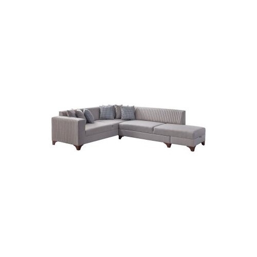 Atelier Del Sofa Ugaona garnitura Zapad Desno, 230 x 285 cm, Krem Slike