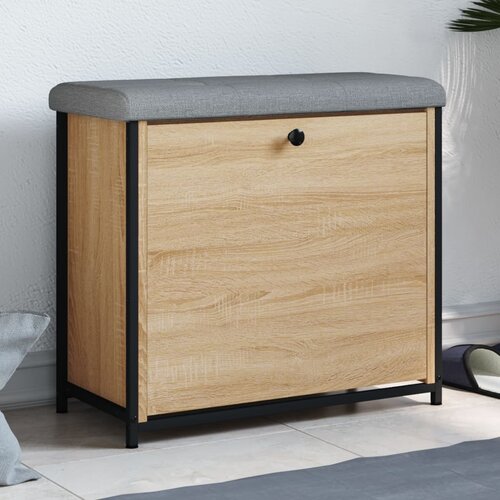 vidaXL Klop za čevlje s preklopnim predalom sonoma hrast 62x32x56 cm Cene