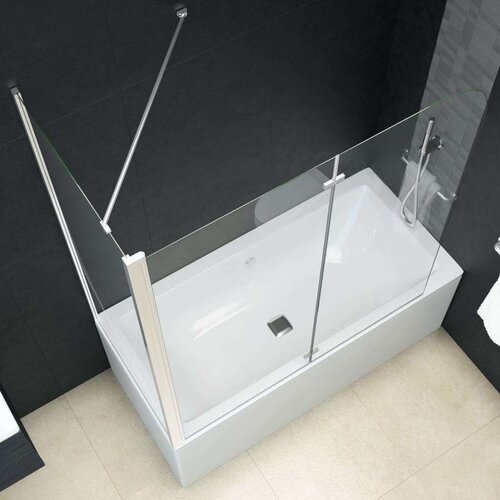 VidaXL Tu&amp;scaron;-kabina s dvostrukim sklopivim vratima ESG 120 x 68 x 130 cm Slike