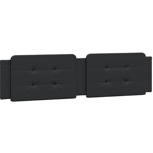 Maison Chic posteljno vzglavje - vzglavna omarica - vzglavna stranica črna 200 cm umetno usnje, (21704285) Cene