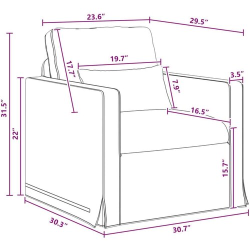 SOFA 2 pcs Tamno siva Metal Slike