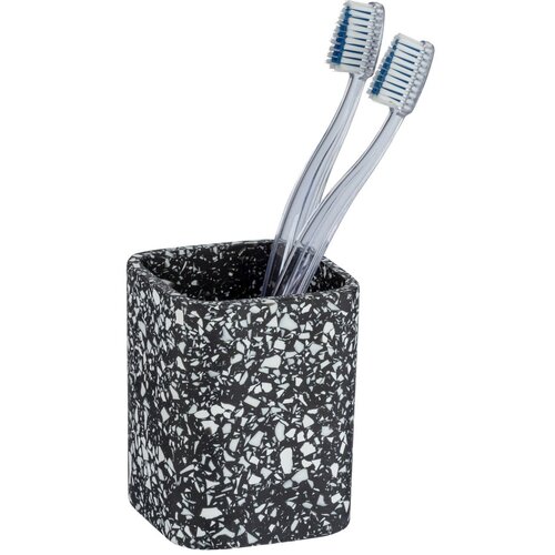 Wenko Črn lonček za zobno ščetko Terrazzo Cene