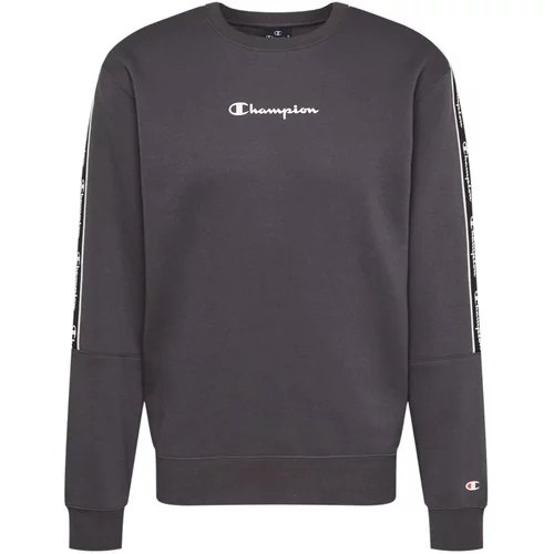 Champion Authentic Athletic Apparel Sweater majica tamo siva / crna / bijela