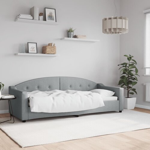  Dnevni krevet svjetlosivi 80 x 200 cm od tkanine Cene