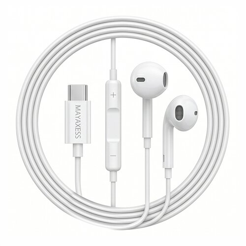 Oem Mayaxess, Žične USB-C slu&scaron;alke za Galaxy A33 z vgrajenim mikrofonom, Bela, (5000299419) Cene