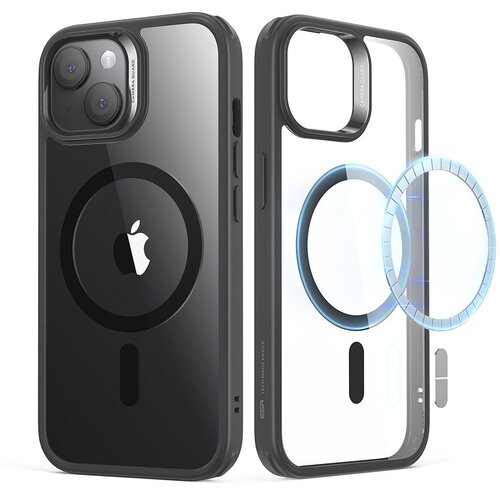 ESR Classic Hybrid HaloLock maska za iPhone 15 Plus - Clear Black Slike
