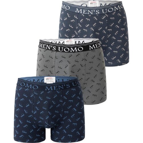 Uomo 3-PACK moške boksarice bold mustang Cene