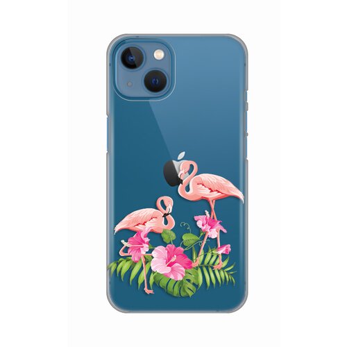 maska Silikonska Print Skin za iPhone 13 6.1 Flamingo Slike
