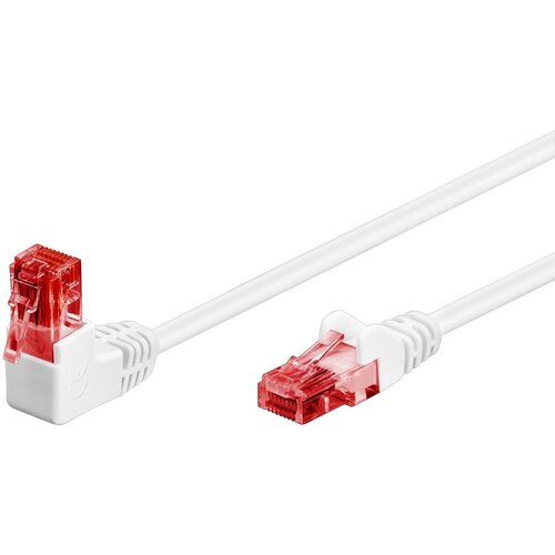 Goobay Ugaoni mrežni kabal CAT6 U/UTP 0.5m bijeli Cene