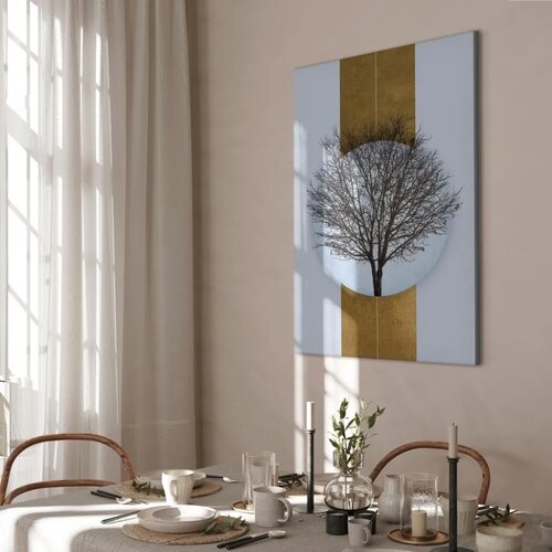  Slika - Circle of Nature (1-part) - Tree Branches in Round Composition 60x90 Slike