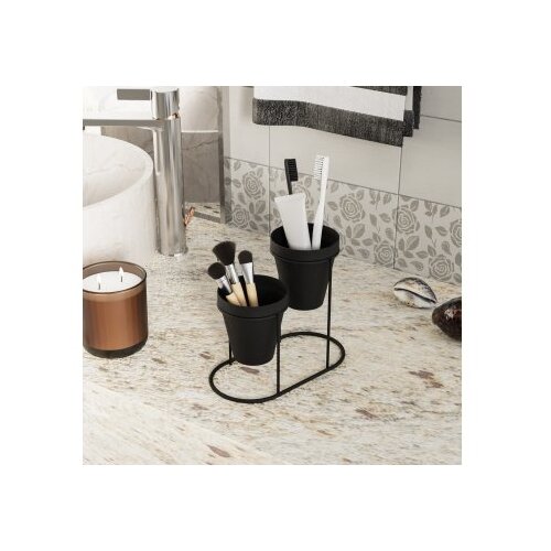 Wallxpert Stolna dekoracija 19x16x10 cm, Crna Slike
