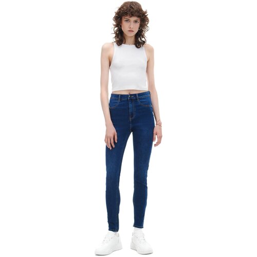 Cropp ženske skinny traperice - Tamnoplava  0372Z-59J Cijene