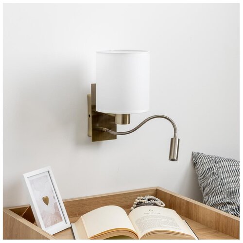 Brilagi - LED zidna lampa NUBILA 1xE27/25W/230V + LED/3W mesing/bela Cene