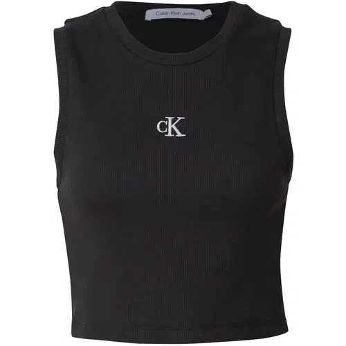 Calvin Klein Jeans Top črna / bela