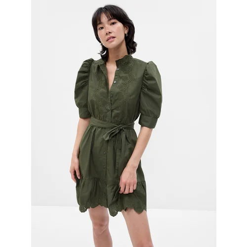 GAP Mini Dress with Puff Sleeves - Women's