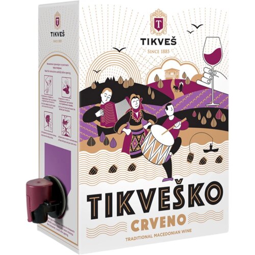 Tikve&amp;scaron; Crveno vino TIKVE&amp;Scaron; bag in box 3l Slike