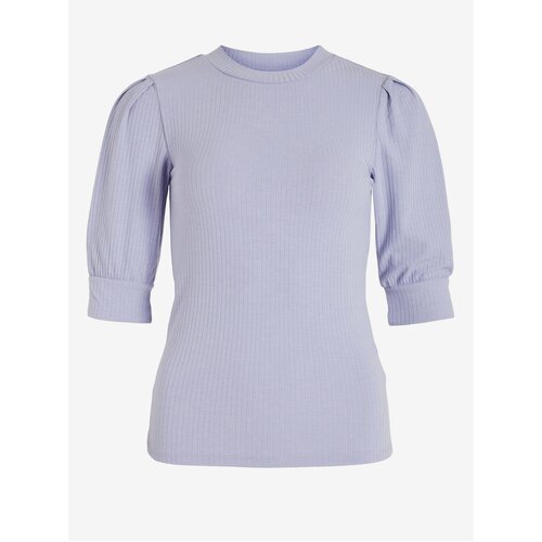 Vila Light purple women&amp;#039;s ribbed T-shirt Felia - Ladies Slike