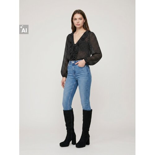 Sinsay Skinny traperice visokog struka s dodatkom viskoze Slike