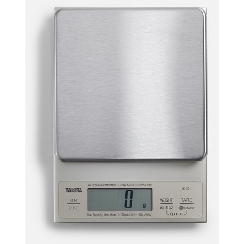 Tanita KD-321 digitalna kuhinjska tehtnica s platformo iz nerjavnega jekla in pretvorbo teže tekočin v prostornino, (5000492689) Slike