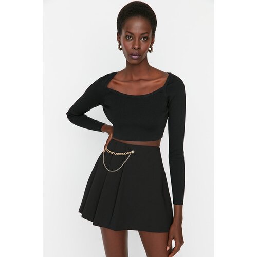 Trendyol Black Accessory Short Skirt Slike