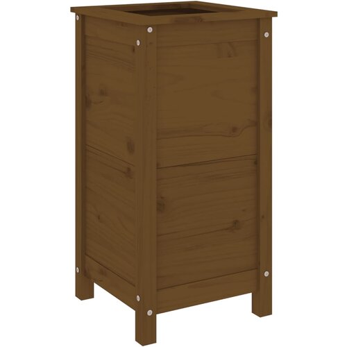 Maison Chic Vrtna cvetlično korito - Cvetlični Lonec medeno rjavo 40x40x78 cm trdna borovina, (21788710) Slike
