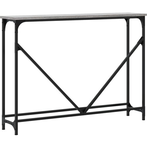  Konzolni stol siva boja hrasta 102x22,5x75 cm konstruirano drvo Slike