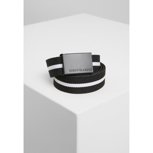 Urban Classics Accessoires Canvas belts black white stripe/black Slike