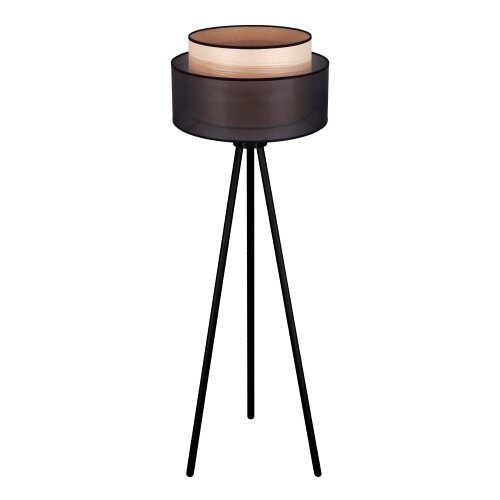  Duolla - Stojeća lampa WOOD BOHO 1xE27/15W/230V prečnik 45 cm crna/bež Slike