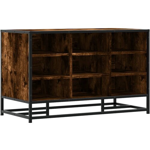 Maison Chic Klop za čevlje - Sedež za čevlje dimljen hrast 84x40x53,5 cm inž. les in kovina, (21777403) Cene