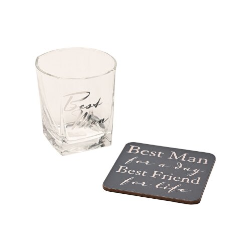 Widdop &amp;amp; Co. Amore - Set ča&amp;scaron;a i podmetač Whisky - Amore, Best Man Slike