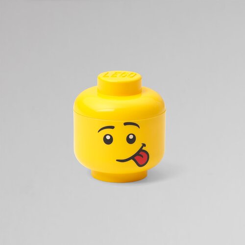 Lego Žuta kutija za pohranu u obliku glave Silly, 10.5 x 10.6 x 12 cm Cijene