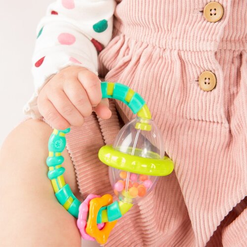 Bright Starts Teether &amp;amp; Rattle ropotuljica z grizljajočim delom I. 3m+ Slike