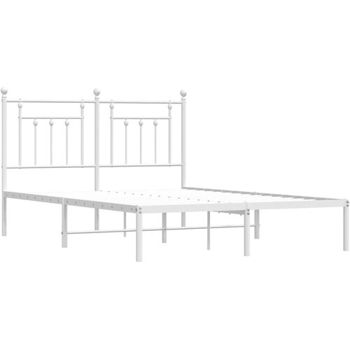  okvir za krevet s uzglavljem bijeli 140 x 200 cm Slike