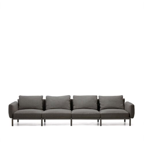Kave Home Tamno sivi vrtni modularni kauč 370 cm Sorells – Cijene