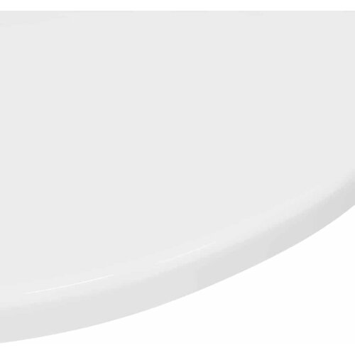  Gornji dio stola Visoko sjajno bijela &amp;Oslash; 50 x 1,5 cm Slike